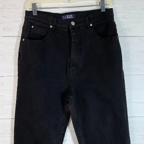 L.A. Blues Vintage black high waisted jeans stretchy, 30"X28"