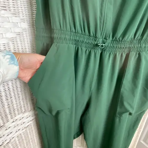 All In Motion All in Motion XXL Green Utility Jumpsuit Sleeveless One Piece Pockets Jogger - Image 3