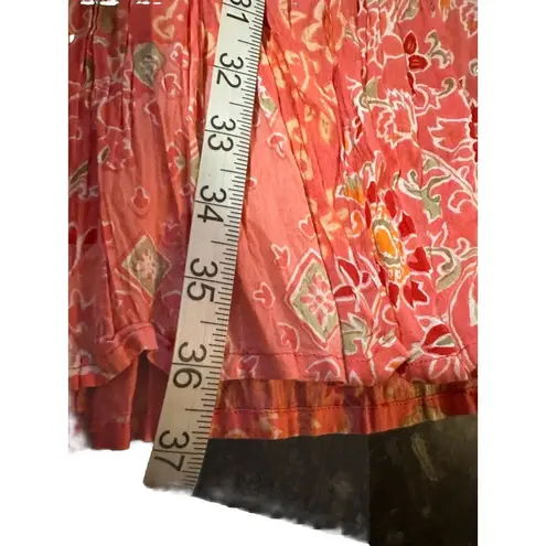 White Stag Vintage Maxi Skirt Elastic Waist Drawstring Tiered 8-10 Cottagecore