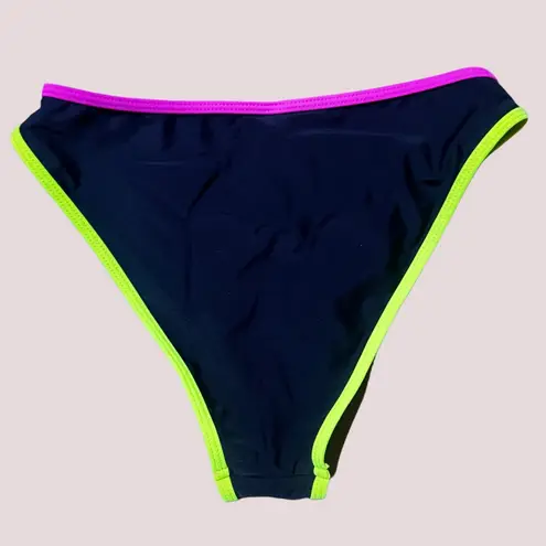 NWOT Black Neon Trim Bikini Set