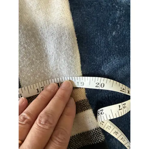 Christian Siriano New York Plaid Hooded Cardigan Wrap Belted Cozy Lounge Women L White Size L