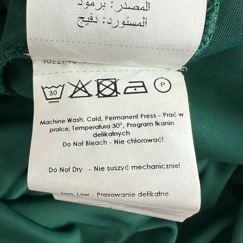 Promod Emersld Green Velvet Tunic Cami Top size 8 Eyelash Lace Tank Camisole