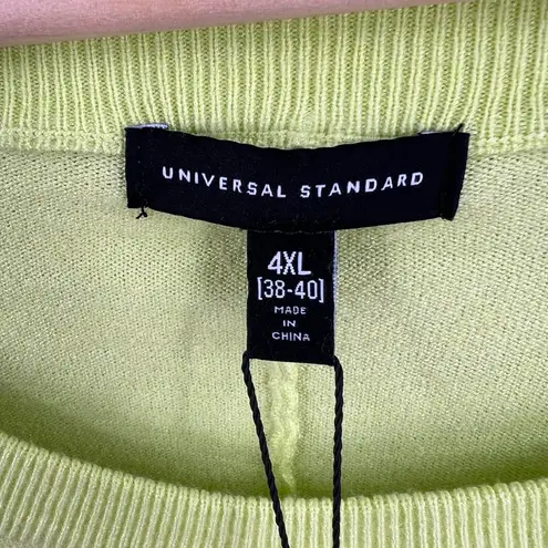 Universal Standard Oversized Lime Green Pullover Sweater 4XL / 38-40 New