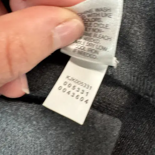 J.Jill Sweater Womens Medium Gray Open Front Asymmetrical Hem Sweater