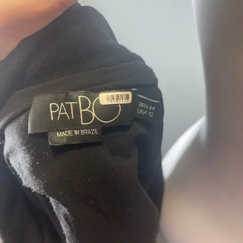 PatBO Women's Cutout Blazer Mini Dress Black Formal Event Size 12