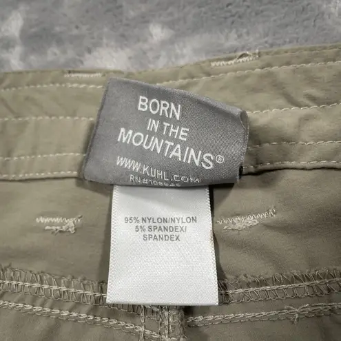 Kuhl Pants 10 Beige Cargo Hiking Outdoor Trekking Stretch Performance Cinch Leg