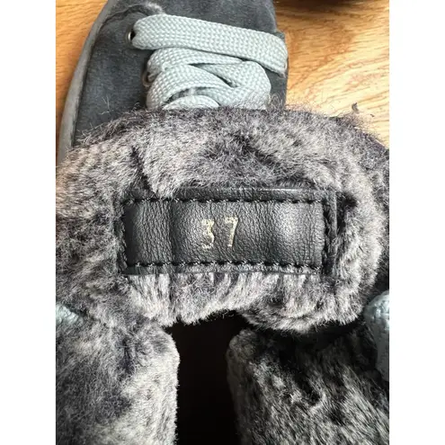 Panchic P01 Ankle Boot Space Blue Suede Lace Up Faux