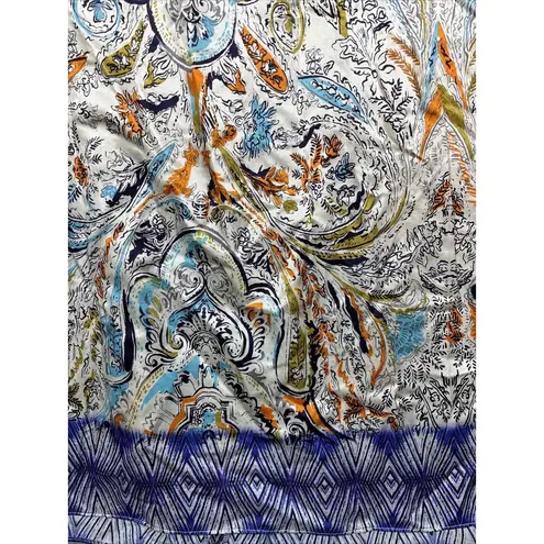 Sundance Silk Blend Printed Open Back Neck Tie Giovanna Dress Sz XL Summer Boho