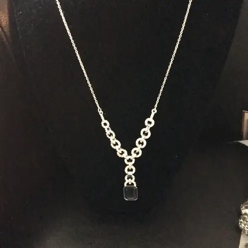 Ralph Lauren New  Crystal Links and Blue Stone Neck