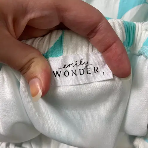 Emily Wonder Soft Green Geometric Sundress Size Large Summer, Casual, Beach