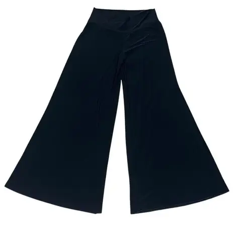 Talk of the Walk Black Vintage Wide Leg Stretchy Flowy Dress Pants XL Party Glam