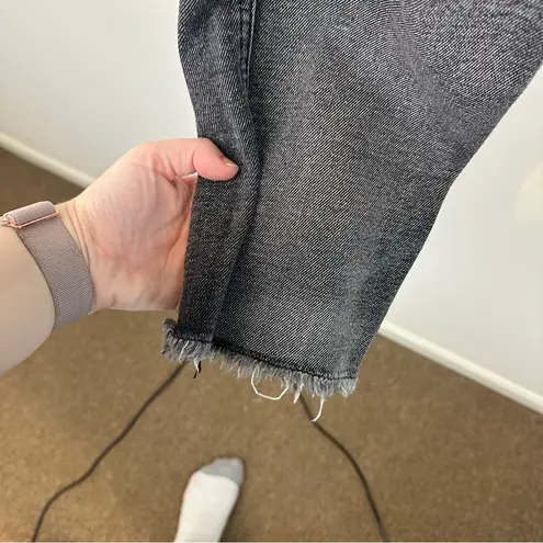 POL  Charcoal Denim Distressed Slim Boyfriend Fit Jeans Size Medium Women's