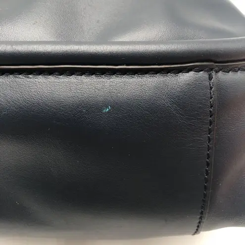 Proenza Schouler Navy Leather Ruched Tote Handbag Purse, Dust Bag, READ