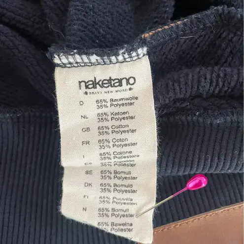 Naketano Cowl Neck Hoodie | Navy Blue | Size S Excellent Condition - Image 13