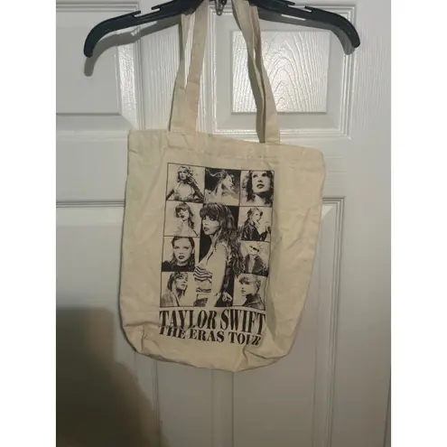 Taylor Swift The Eras Tour Tote Bag Concert Promo Album Eras Beige Tan