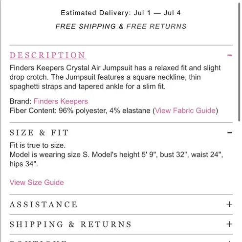 Finders Keepers Blue jumpsuit