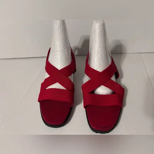 Easy Spirit red strap sandals women size 8 B