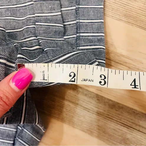 Storia NWT  Pinstriped Pocket Romper blue white size medium - Image 11