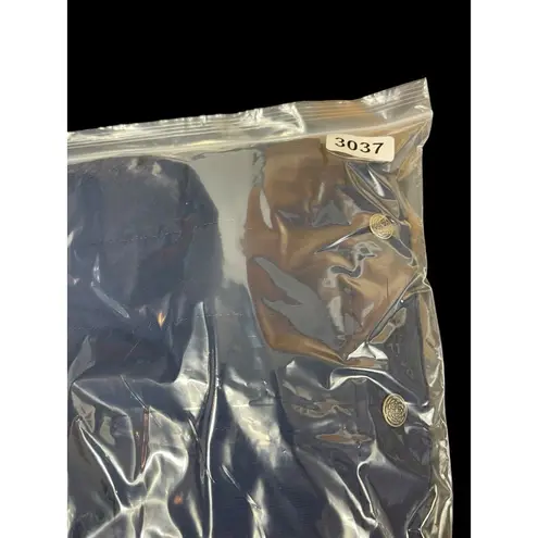 Denim & Company M Quilted Blue Floral Print Puffy Vest Pocketed Snap Button Size M