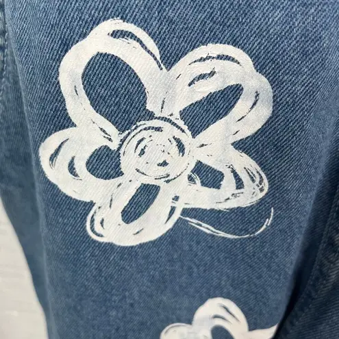 The Ragged Priest Flower Print Shortalls Sz.28 NWT