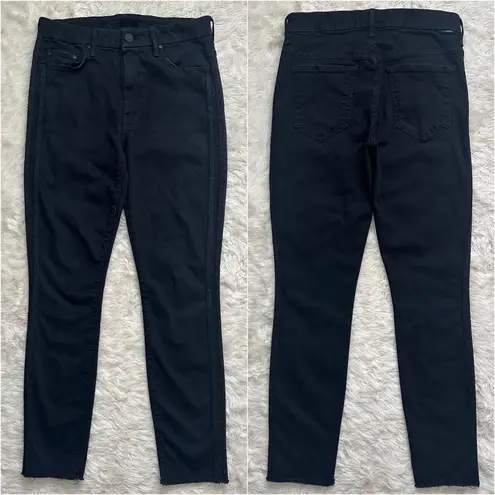 MOTHER Denim Mother Jeans High Waisted Looker Ankle Fray in Guilty Party Racer Skinny Sz 27