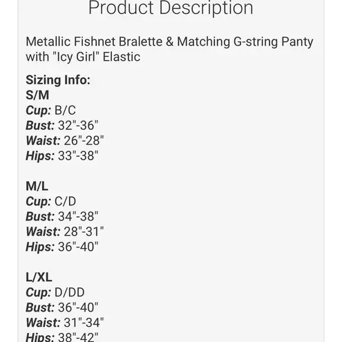 Fantasy Lingerie Icy Girl Bralette Elastic M/L Black Size undefined