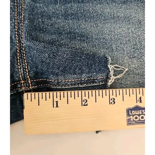 Hollister  Vintage Baggy Shorts Women's Size 26 Blue Low rise Distressed Cut Off