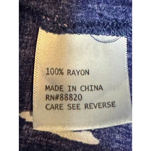 Artisan NY Sleeveless Blouse Boho V-Neck Soft Airy Blue Size Small