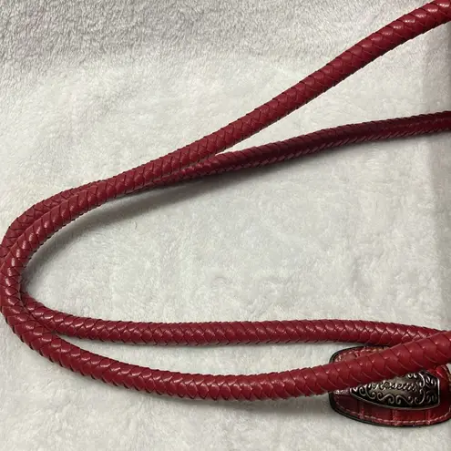 Rosetti Elegant Red Crocodile-Embossed Handbag