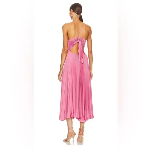 ALC Frank A.L.C. Gemini Dress in Chateau Rose Midi Dress Pleated Revolve Size 6