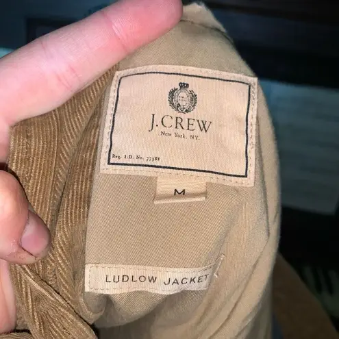 J Crew tan camel M corduroy business casual Ludlow jacket Size M