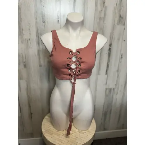 Streetwear Society Pink crop top