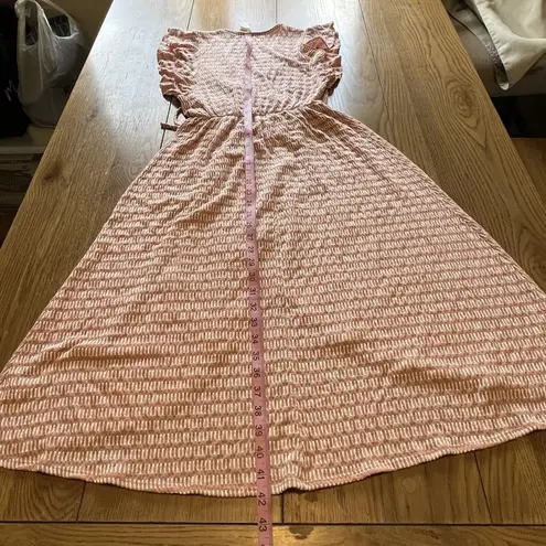 Caution to the Wind Dress Size Small Boho Wrap Peasant Cottagecore Stretchy