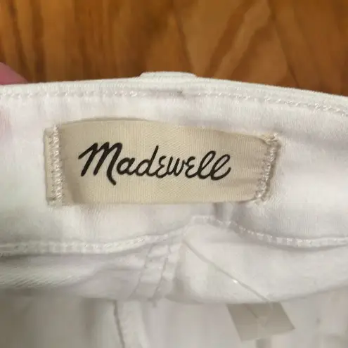Madewell  Curvy Kick Out Crop Jeans size 26 Pure‎ White NWT