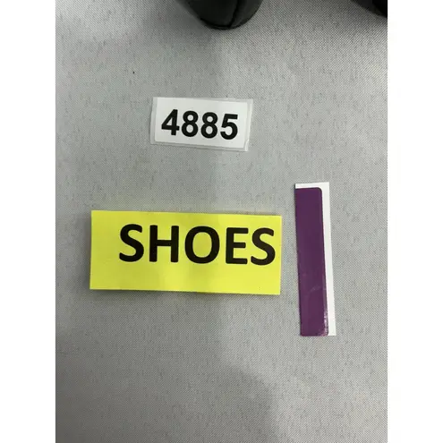 Womans Westies Lace Up Shoes 10 M Black Pointed Toe Stacked Heel