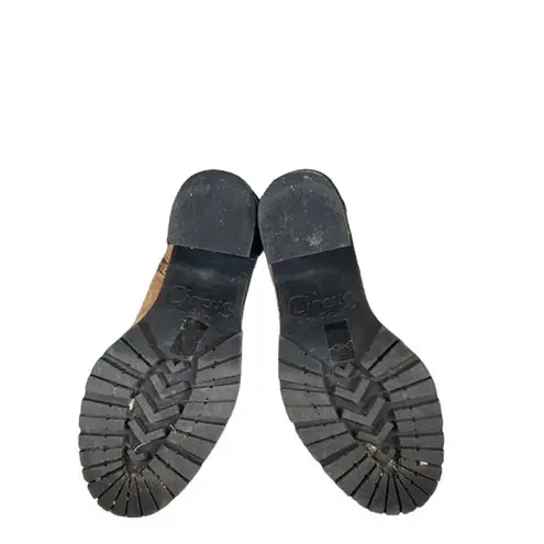 Circus by Sam Edelman Sam Edelman Circus Suede Strappy Side Zip Round Toe Block Heel Boot Women Tan 37