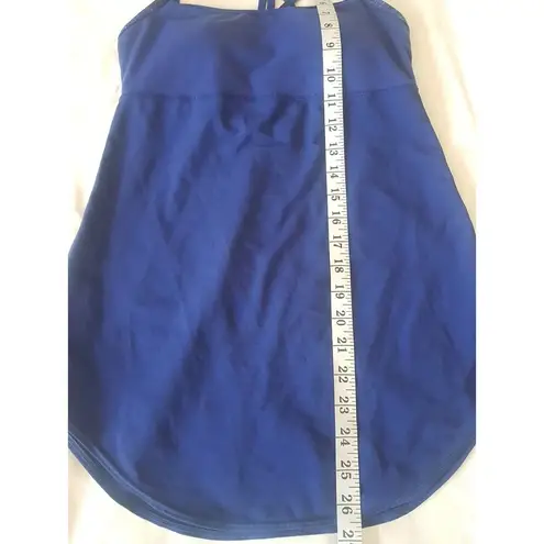 Lucy Womens Blouse Top Sz XS Activewear Athleisure Blue Yoga Workout Gym Padded