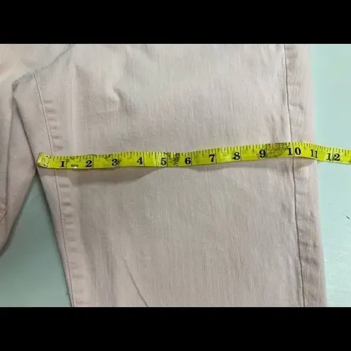 VINTAGE AMERICA BLUES, BOHO Crop, Women’s pink Jeans, Size 14,Stretchy,5 Pocket