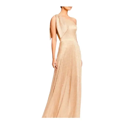 Dress the Population Anthro Dress The Population Savannah Sequin One Shoulder Rose Gold Dress XS NWT