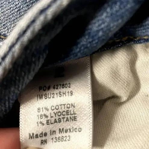 Idyllwind Light Medium Wash Blue Mid-Rise Cutoff Jean Shorts Size 2 GUC