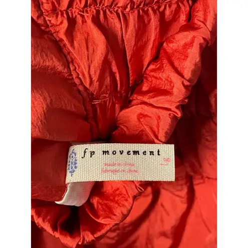 FP Movement Free People Women's The Way Home Shorts Red Athletic Gym Size L