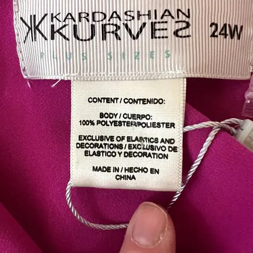 Kardashian Kurves Hot Pink Blazer NWOT Womens Size 24W