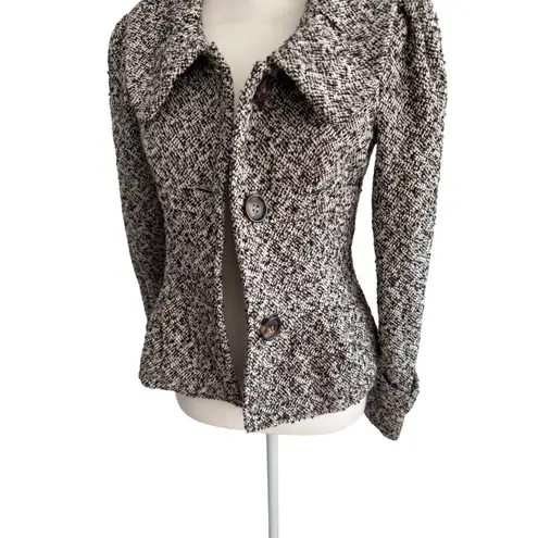 COCO & TASHI Brown Boucle Blazer Jacket Size Small