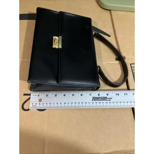 Martin's Black Leather Purse Handmade, Canadian Leather Handbag, Handbag Purse