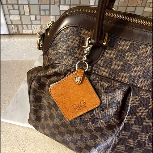 Dolce & Gabbana Authentic Camel Leather Belissima Mirror Bag Charm