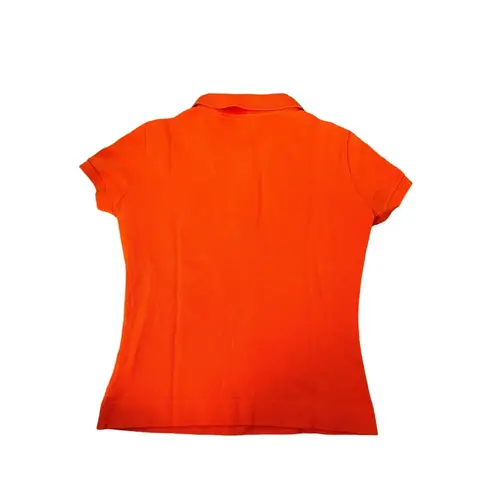 Lacoste  Women's Classic Fit Short Sleeve Petit Piqué Polo Orange Size XS