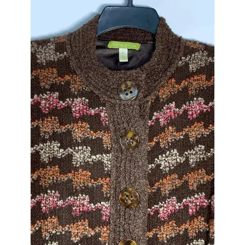 Sigrid Olsen Women's Blazer Jacket Lined Brown Medium