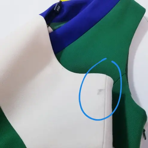 Karen Millen Color Block Sheath Dress New with FLAWS Stains