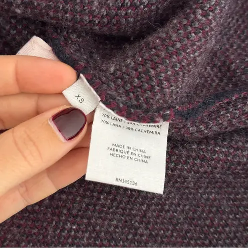 NAADAM Checkered Turtleneck Sweater Size XS