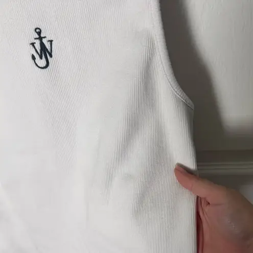 JW Anderson Anchor Logo Embroidered Tank Top M White Size M